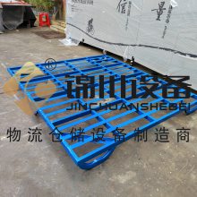 锦川非标叉车钢制家居托盘 承重力强双面金属铁托盘定制厂商