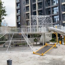 户外大型不锈钢滑梯规格定制 小区幼儿园游乐设施厂家设计安装