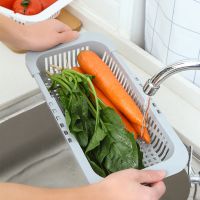 厨房置物架可伸缩塑料收纳架家居用品洗碗池碗架水槽果蔬沥水架