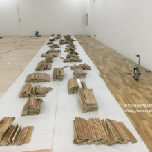 室内木地板PVC羽毛球场施工工程建设 厂家施工 环保 质量有保障