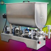 酱料分装专用U型搅拌灌装机 G1W300 黄豆大葱酱咸菜瓜子仁罐罐机