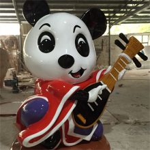电影院功夫熊猫雕塑 中山玻璃钢人物雕塑厂 卡通人物雕塑定做