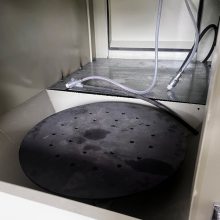 小型手动推车喷砂机 灯具模具表面美化