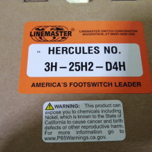 linemaster 腳踏開關(guān) HERCULES AIR VAL 3H-25H2-DH 3H-25H2-D4H