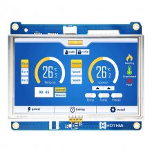 5寸高亮 TFT LCD 彩色液晶模组LVDS接口USB触摸屏