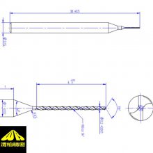 罩熔喷布模具专用微型钻头|进口微型钻头0.2|微型钻头0.25