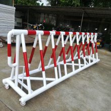 校园出入口安防拦车拒马 定制重型防撞黄黑铁马护栏