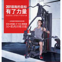 力动RIDO综合训练器家用多功能 2人站位健身器材大型商用健身房力量器材器械 TG55