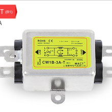 穆坤单相脉冲干扰抑制器交流CW1B-10A-T1A3A6A1***台湾电源滤波器220防闪屏