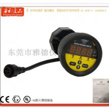 耐腐蚀轴向PP隔膜式数字压力表