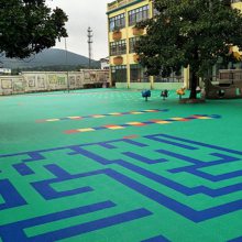 亿傲泰体育户外运动塑料地板 悬浮式拼装地板 幼儿园悬浮地板