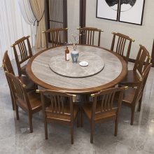 厂家直销 新中式实木餐桌图片 最流行的新中式餐桌