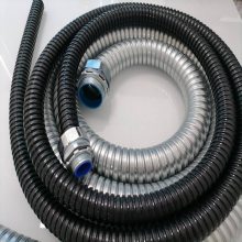 电仪安装阻燃金塑软管软管卡簧接头管接箱接防水包塑蛇形管DN25