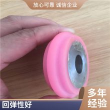 旧辊翻新包胶性能订制米黄色胶轮断格凹凸胶轮产品机械自动化设备