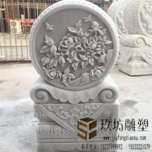 石雕门墩 仿古石雕门墩 门口摆件一对