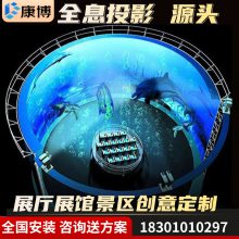 裸眼3d悬空立体产品360度展示互动玻璃沙幕全息膜水幕全息投影机