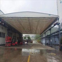 宜 兴 架空物流推拉篷 伸缩式电动雨棚 住宅小区 膜结构汽车棚 免费设计