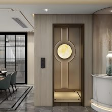 垂直液压升降梯 自建房小型电梯定制 启运厂家定制家用升降平台设备