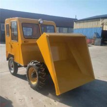 河南三门峡两驱四轮翻斗车 FC-18建筑工程柴油前翻斗车