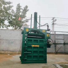 启硕新款立式铁刨花挤块机 易拉罐奶盒压缩机 省空间油漆桶压饼机