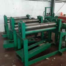 小型电动废旧油桶压平机 双组四辊铁皮平板展平机 两辊轧平机