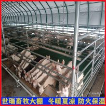 养羊场牛棚建设 山羊养殖棚搭建 保温钢架羊棚安装