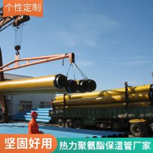 高密度聚氨酯保温管市政供热直埋保温管道塑套钢螺旋钢管