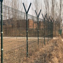 海关保税区围墙护栏 喷塑机场围界网 高新区机场防护网 支持定制