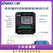 三科变频器5.5KW矢量型三相380V恒压供水风机水泵Z调速