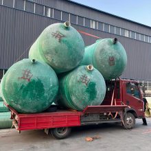 玻璃钢整体式化粪池 地埋一体隔油池 3立方 结构稳固 恒文生产厂家