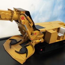 矿山设备掘锚一体机模型 采煤设备演示施工流程沙盘