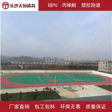专业人做专业事专业塑胶跑道施工30年湖南邵阳硅PU篮球场报价