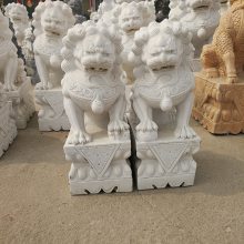 石雕蹲狮 大门口摆件狮子 雕塑摆件石狮子
