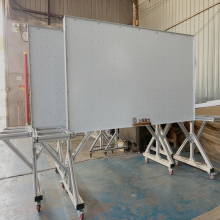 工业铝型材欧标4040显示屏框架 光学设备测试支架 铝合金双层台架