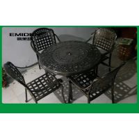意美登供应家用室内外庭院铸铝一桌四椅