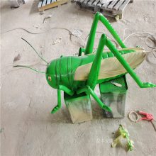 玻璃钢蜥蜴雕塑 户外园林景观昆虫类雕塑摆件