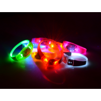 发光控硅胶手环 LED发光手环 遥控发光产品定制厂家