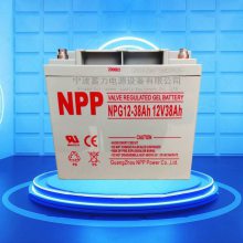 宁波NPP12V38AH耐普蓄电池UPS太阳能报警直流屏消防门禁监控备用电源电瓶