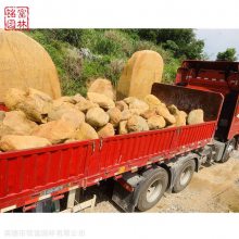 吨位黄蜡石原石 江西黄蜡石批发 黄蜡石草坪点缀石