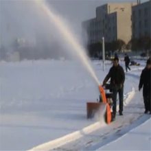 手推式滚刷扫雪机 6.5马力道路积雪清扫机 小区物业抛雪机