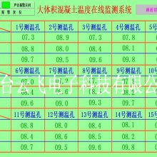 大体积混凝土无线测温仪 预埋式测温线缆 风机基础无线测温系统