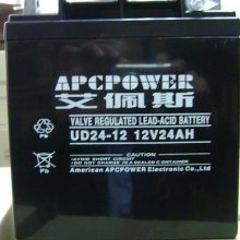 供应艾佩斯蓄电池UD24-12 12V24AH 铅酸免维护 UPS机房电源