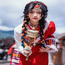 藏族舞蹈演出服装批发 男女款 民族舞服装定制
