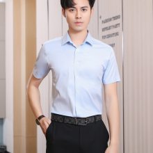 汕头商务大码衬衫定制纯棉正装衬衣