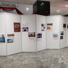 上海摄影展览活动1X2.5米白色挂画架子出租使用