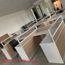 全实木办公家具 免漆板工作台 电脑桌 多层板书柜