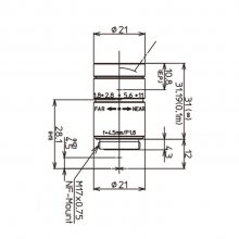 LM5NF KOWA 1/3Ӣ4.5mmNFӿڹҵͷ TV(%)?2.8