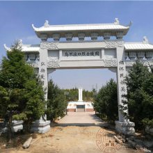 石牌楼 别墅社区大门石头牌坊 寺院石牌坊