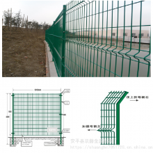 双赫供应泰安小区1.8米高绿色铁篱笆网