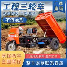 家用燃油助力方向盘拉货车22马力加厚钢板液压自卸车柴油三轮车